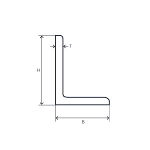 Oliksidig Vinkelstång S235JR